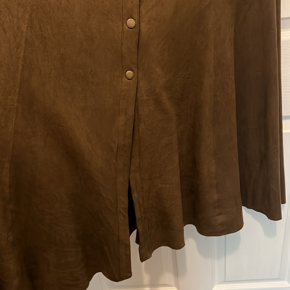 Long Suede Skirt - Picture 4 of 6